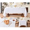 LEQEE Rectangle Tablecloth,2 Pack 90 * 132inch Stain and Wrinkle