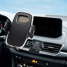 ELOHEI for Mazda 3 Phone Mount with Custom Base, Car Phone Holder for 2014 2015 2016 2017 2018 Mazda 3 Car Accessories(for 14-18 Mazda 3)