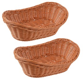 Niesporek Sundries Basket, Set of 2, Medium Size, Storage Basket, PP (Polypropylene), Small Items, Candy Box, Fruit Basket, Heat Resistant Water Washable, Stackable