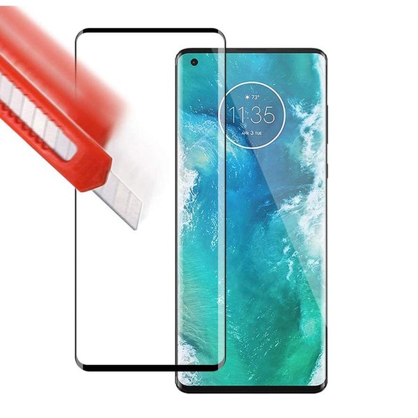 UPONEW 2 Pack 3D Black Tempered Glass Screen Protector Frontier