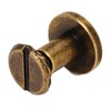 200 Set Chicago Screws Set 9.5x8mm Hard Thick Brass Uniform