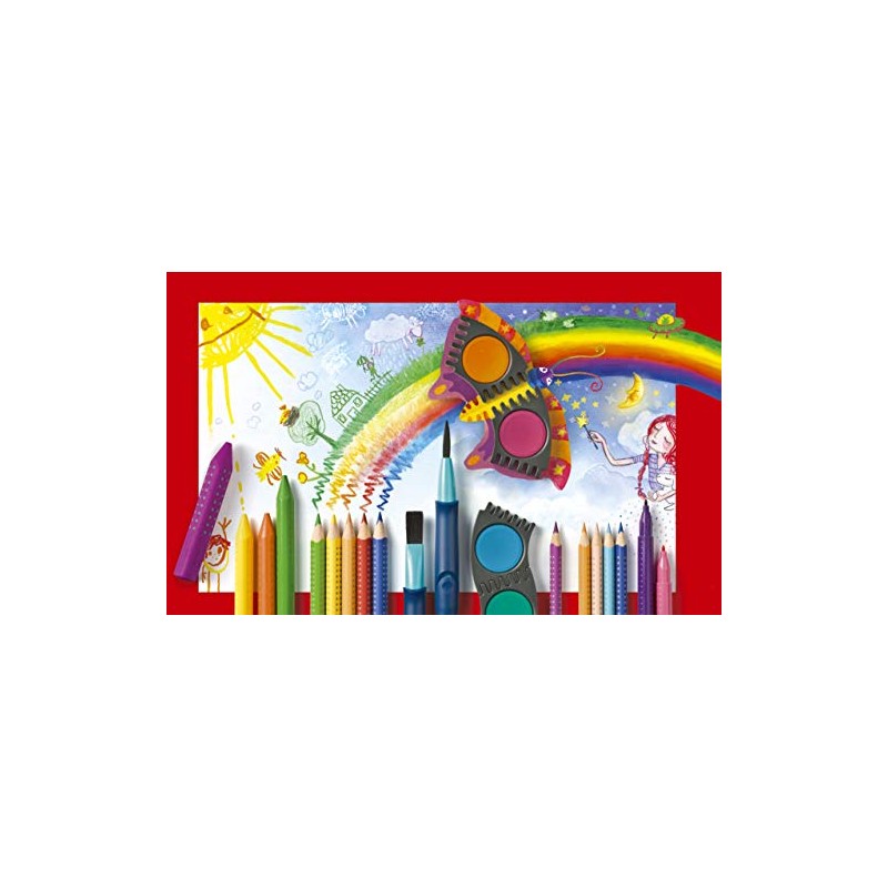 Faber-Castell Crayones Jumbo de Agarre Ergonómicos (Paquete de 12)