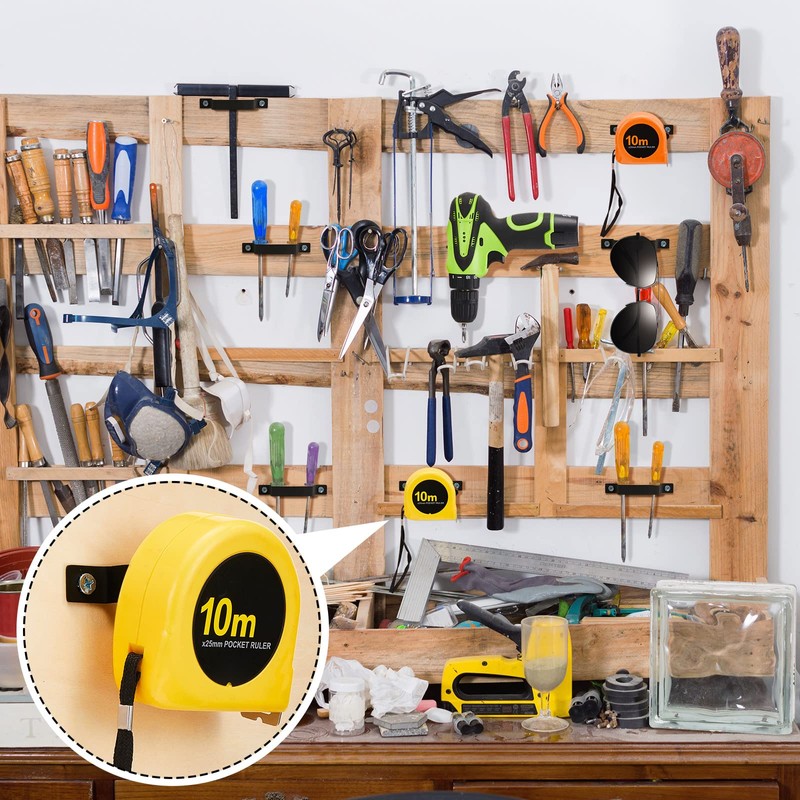 12 Pcs Tape Measure Clip Tape Measure Holder Bench Belt