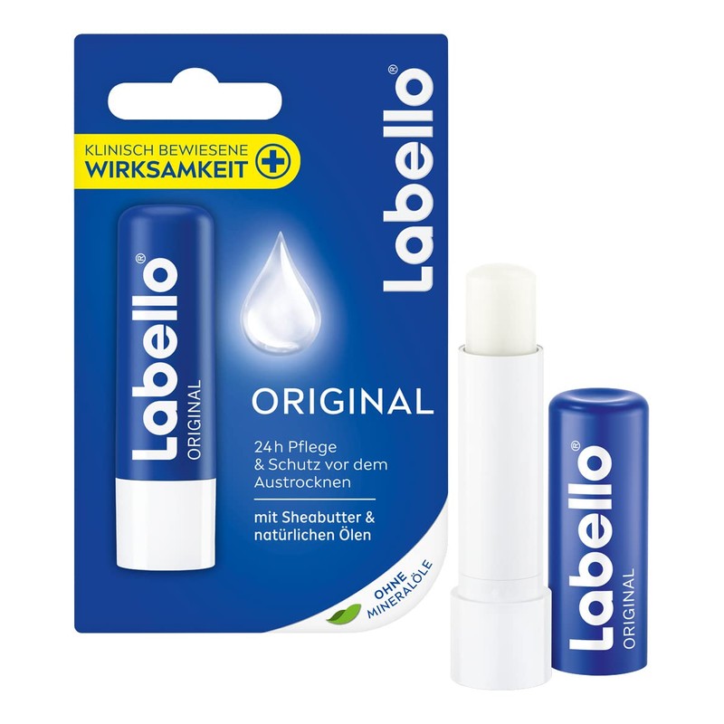 Labello Original (5.5 ml), Moisturising Lip Balm with Shea Butter