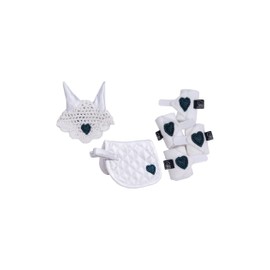 HKM Cuddle Pony Tournament Set, White/Dark Blue, One Size
