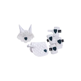 HKM Cuddle Pony Tournament Set, White/Dark Blue, One Size