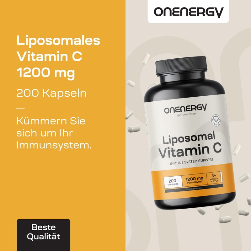 OnEnergy Liposomal Vitamin C 1200 mg – 200 Capsules –