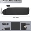 CRAZYPARTS Driver Left Side Sun Visor Compatible with Jeep Wrangler