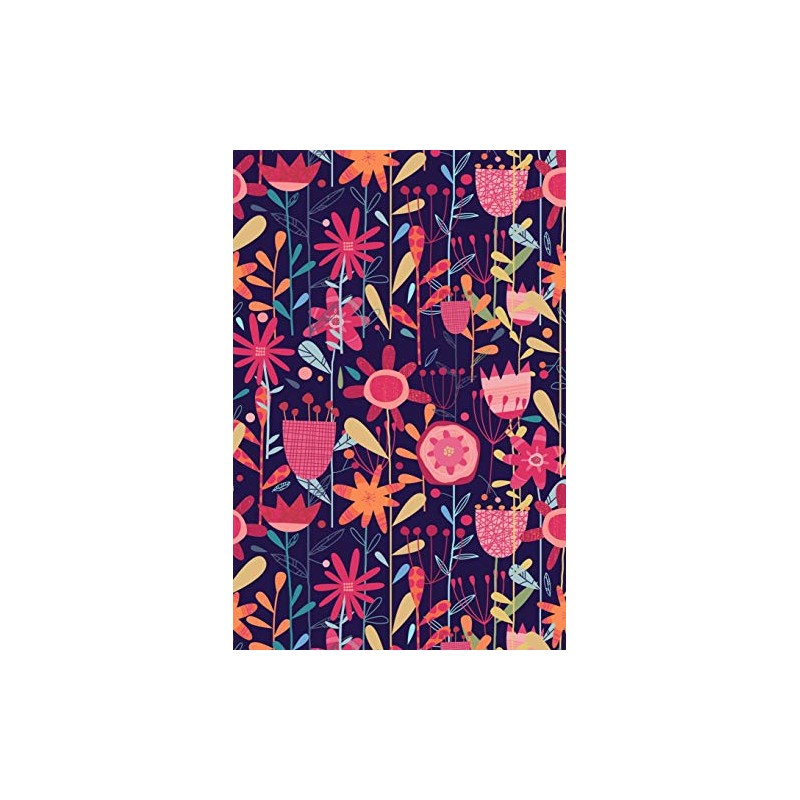 Notes: A Blank Sketchbook with Wild Weeds and Flowers at