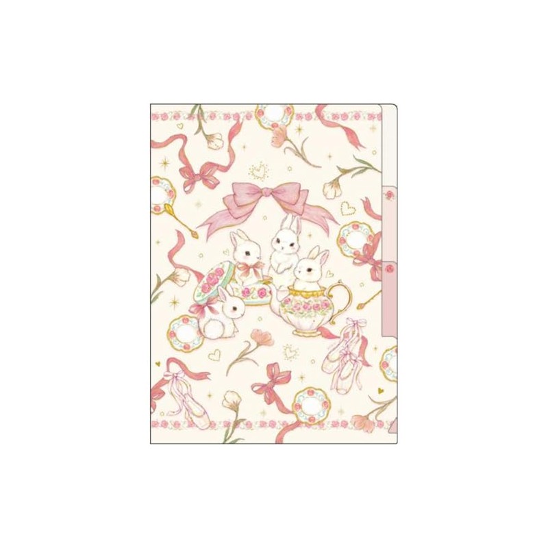 Takei Miki [Pocket File] A5 Clear File 3 Pockets/Elegant Rabbit