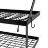 Miyili 30-Inch Kitchen Pot Rack with 15 Hooks, Wall Mounted