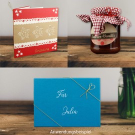 Pack of 50 Jewellery Elastic Bands Metallic Gold for Invitation Cards with Insert Sheet for Folding Cards A6 B6 DIN Long Square A5 with Beautiful Loop