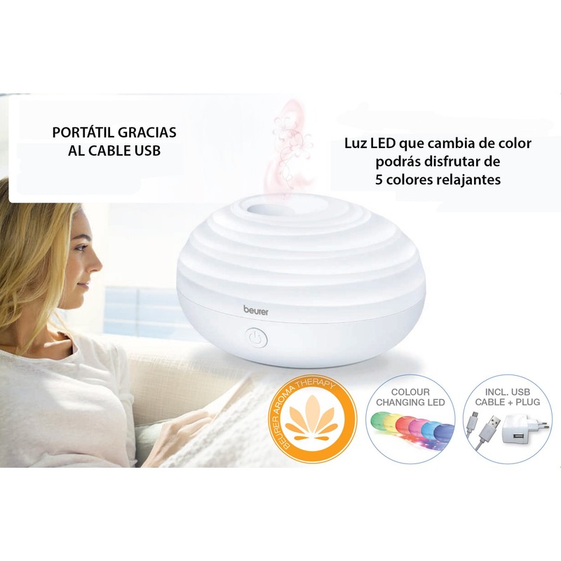 Beurer LA-20 - Difusor de Aroma portátil - Blanco