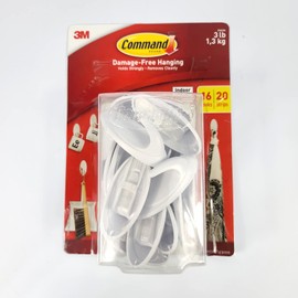 Command Indoor Picture Hanging Strips 34 Large Pairs, 68 Total Strips