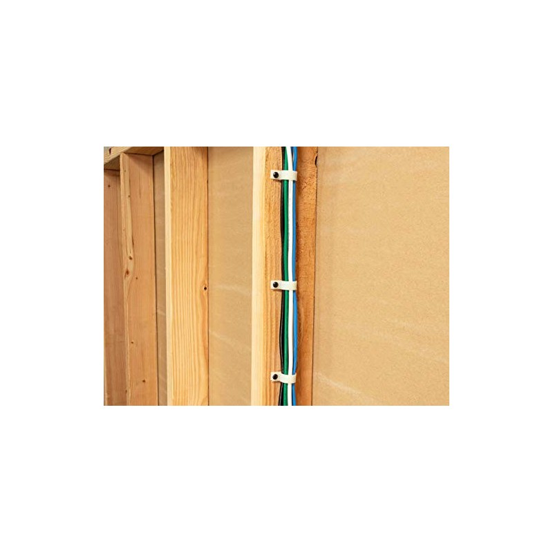 1/2 Inch Natural Cable Clamp - 100 Pack