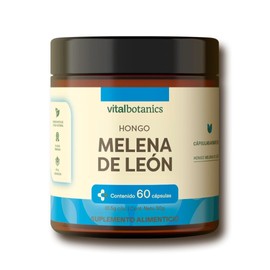 Melena de Leon Nootropico para Enfoque y Claridad Mental VITAL BOTANICS  60 Cápsulas de 1000 mg por Porción, Natural                                  