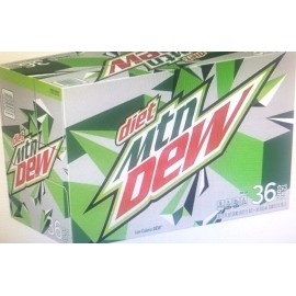 Mountain Dew DIET MOUNTAIN DEW BEVERAGE, SODA CANS (12 fl. oz, 36 CANS), LOW CALORIES