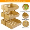 mobzio Fruit Basket for Kitchen Counter, 3 Tier Fruit Stand,