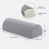 Half-Moon Memory Foam Bolster Pillow for Knee, Ankle, Back &