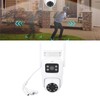 PTZ Security Camera WiFi Dual Lens 4MP Night Vision Motion