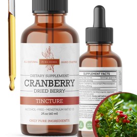 Cranberry Extract Liquid, Natural Cranberry Juice Concentrate Liquid Cranberry Supplements, Easy to Swallow, Alcohol Free, Gluten Free - 2 Fl Oz