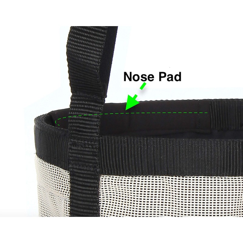 Majestic Ally Horse Feed Bag, Heavy Duty Nylon Mesh Grain