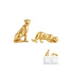 2 Pack 3D Resin Gold Cheetah Light Switch Wall Decor