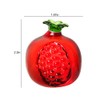 JOONOR Crystal Pomegranate Statue Ornament Decorative Artificial Fruit Glass Figurine