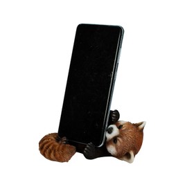 Uvia H23224 Red Panda Smartphone Stand, 5.1 x 3.7 x 2.4 inches (13 x 9.5 x 6 cm), Doll, Figurine, Figurine, Animal, Garden, Decoration,