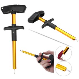 VOANZO Fishing Hook Remover, Squeeze-Out Fishing Hook Separator Tools, Fishing Hook Extractor Puller Removal Tool 170 x 75 x 30 mm (Yellow)