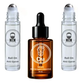 Kit Anti Ojeras Y Arrugas Roll On + Serum Antiedad Om Style