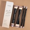 MAANGE Brochas para Maquillaje Profesional, 4 Brochas Maquillaje de Doble