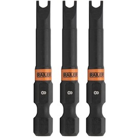 Spanner #8 Impact Driver Bit - Railer Snake Eye #8 S2 Steel 2 Inch Spanner Power Bits (3 Pack)