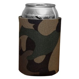 Shop123go Coloful Foam Insulated Can Holder/Can Cooler/Beverage Holder/Can Chiller/Bottle Cooler,5 Pack (Dark Camo)