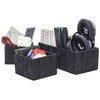 Clay Roberts Storage Baskets, 3 Pack, Black, Small Storage Baskets