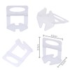 Eowppue Tile Levelling Clips 1 mm 200 Pieces Tile Levelling