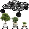 Goaste Cast Iron Plant Caddy, 11" Heavy Duty Plant Stand,