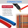 GUOFIS 1/2 Inch PEX-B Pipe,2 Rolls Blue & Red Each