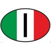 I Italy Country Code Oval with Italian Flag Bumper Sticker