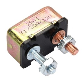 Terisass Car Circuit Breaker 12V Intelligent Power Off Automatic Fuse Reset Circuit Breaker with Metal Cover 10A 15A 20A 25A 30A 40A 50A Optional Universal(30A)