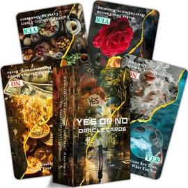 DPEHAKMK Tarjetas Oracle Sí o No Oracle, Clarifying Life Situations Oracle Deck, Oracle Cards para principiantes, simplifica tus decisiones al instante