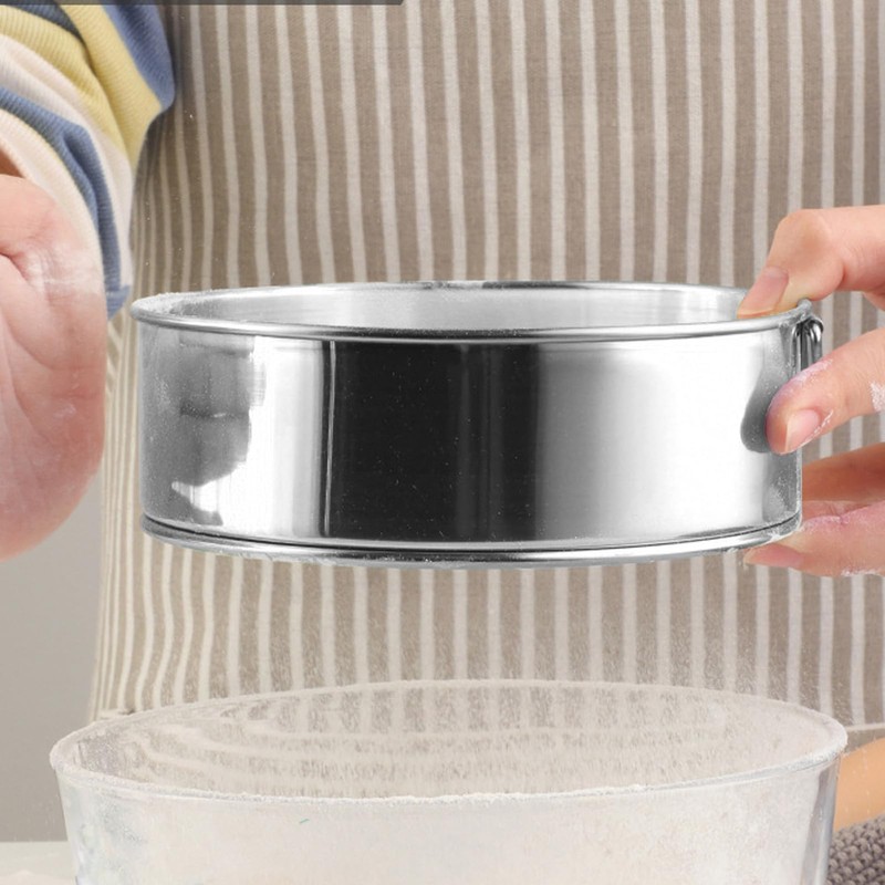 Large Size Round Sifter 80 Mesh, Coated Stainless Steel Flour