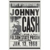 Johnny Cash Original 1968 Concert Poster Folsom State Prison Reprinted 24" x 36"