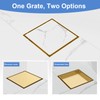 6-Inch Square Shower Drain with Tile Insert Grate, SUS 304