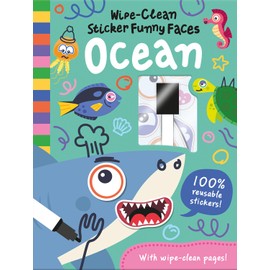 Wipe-Clean Sticker Funny Faces Ocean