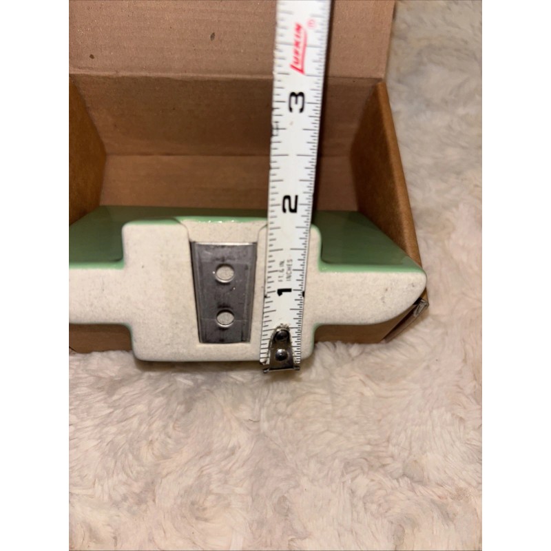 Chandler Vintage Soap Dish Holder Porcelain Wall Mount Jadeite Green