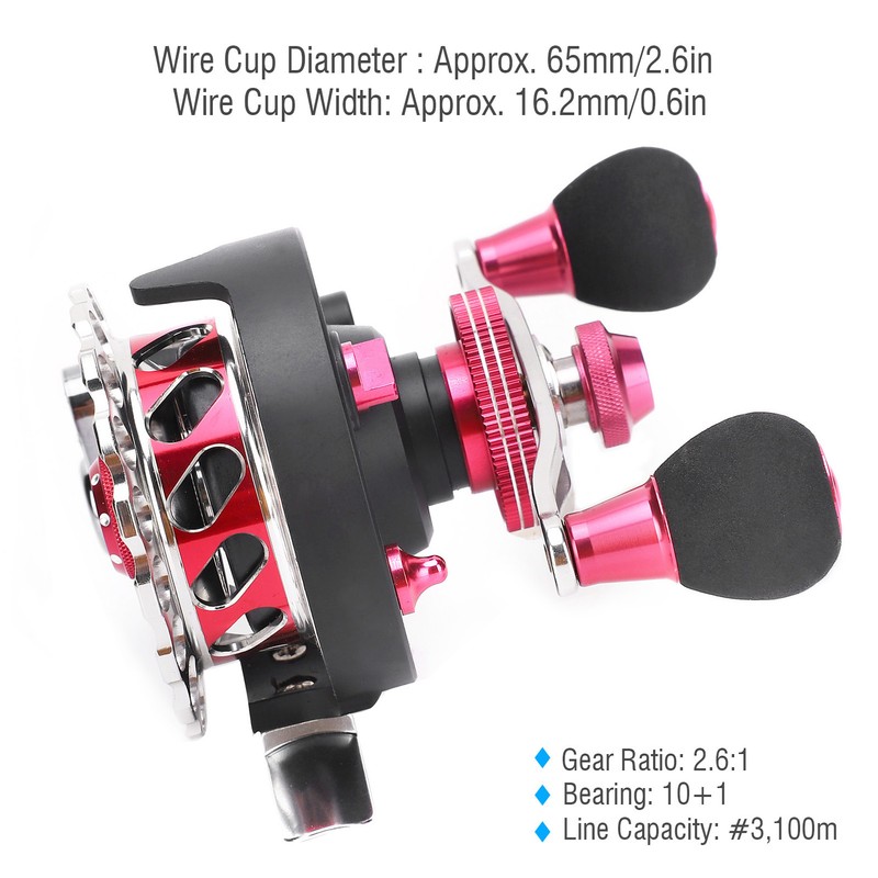 B65 Portable Fishing Reels 10+1 BB 2.6:1 Gear Ratio Fishing