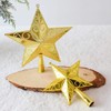 TENDYCOCO 20cm Star Tree Topper Christmas Tree Topper 5 Point