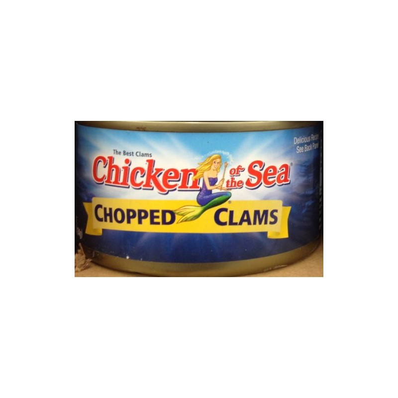 Chicken of the Sea CHOPPED CLAMS 6.5oz (5 Cans)