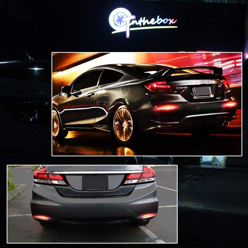 for 2013 2014 2015 Honda Civic Sedan Rear Bumper Reflector